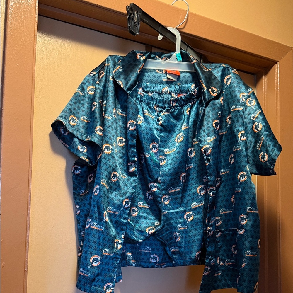 NFL Teal and Orange Patterned Shirt